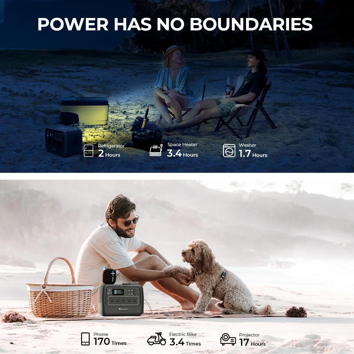 Generador Solar Portátil BLUETTI PS54 – 537Wh, 700W de Salida, Ideal para Camping y Apagones en Cuba - Imagen 11