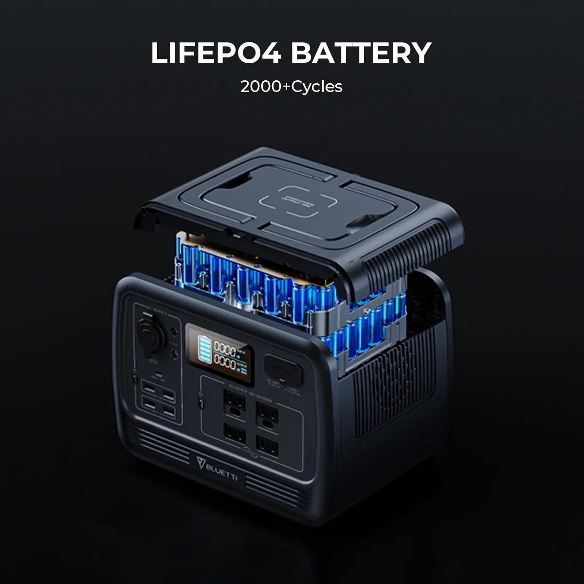 Generador Solar Portátil BLUETTI PS54 – 537Wh, 700W de Salida, Ideal para Camping y Apagones en Cuba - Imagen 6