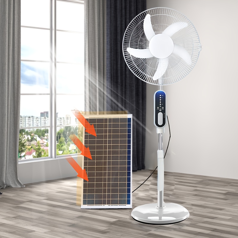 Ventilador solar recargable 16” con batería – Envío a Cuba