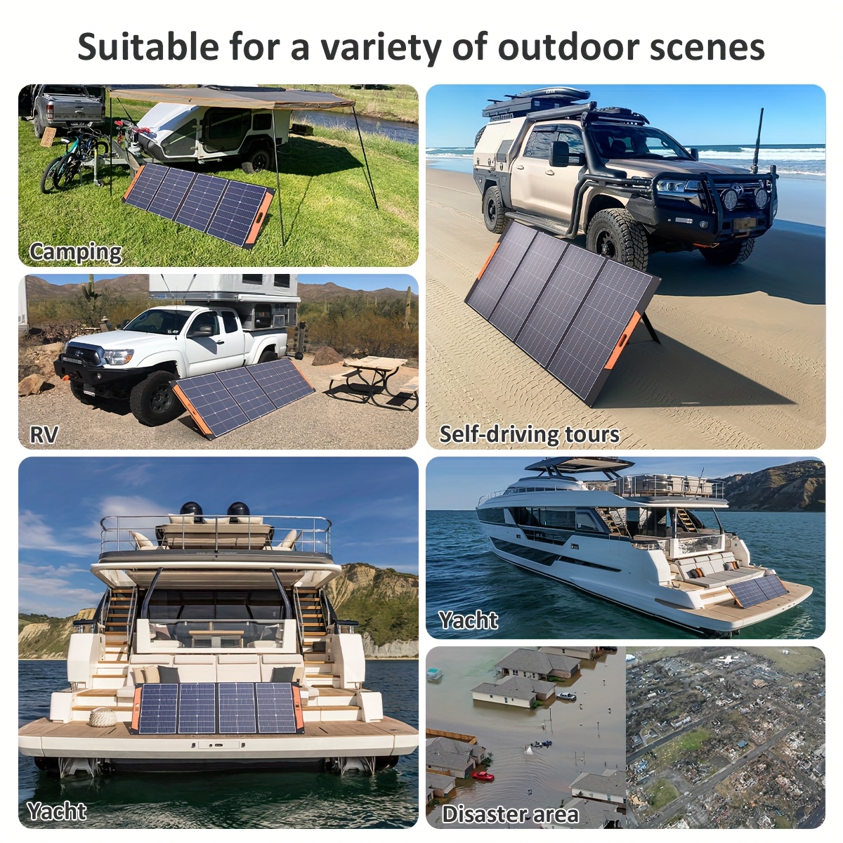 Panel Solar Portátil 300W Plegable – Cargador Solar de Alta Eficiencia para Teléfonos, Laptops y Uso en Apagones en Cuba - Imagen 6