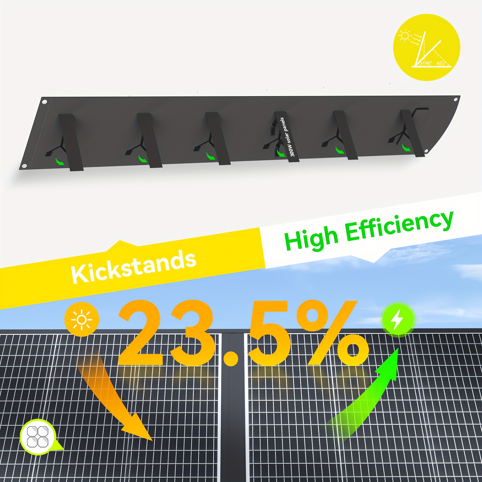 Panel Solar Ecosonique 400W Plegable – Cargador Solar Ultra Portátil para Apagones, Camping, RV y Aventuras Off-Grid en Cuba - Imagen 7