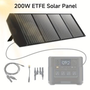 Panel Solar Plegable LVYUAN 200W/400W – Monocristalino, Ultraligero y Portátil para Emergencias y Energía en Cuba