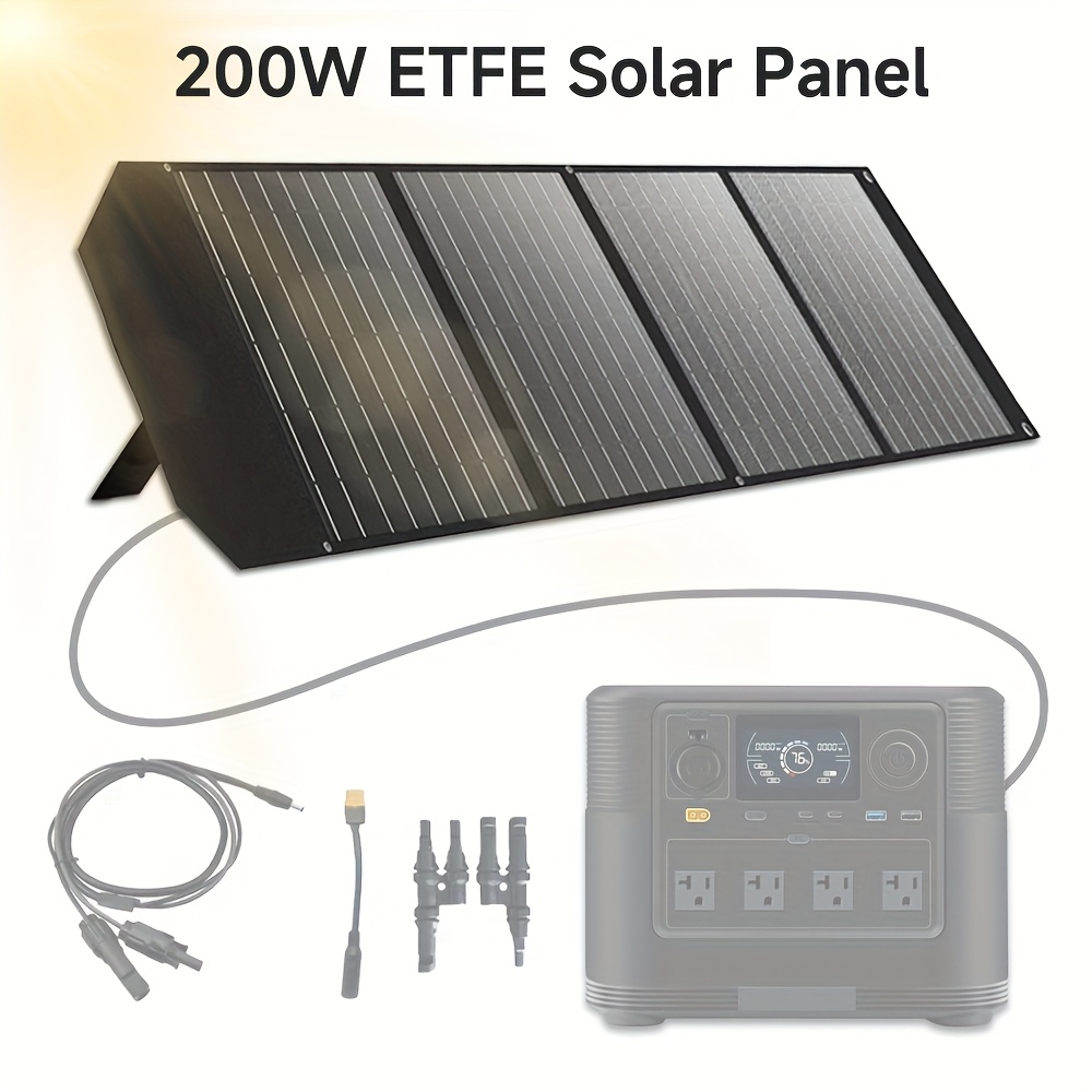 Panel Solar Plegable LVYUAN 200W/400W – Monocristalino, Ultraligero y Portátil para Emergencias y Energía en Cuba