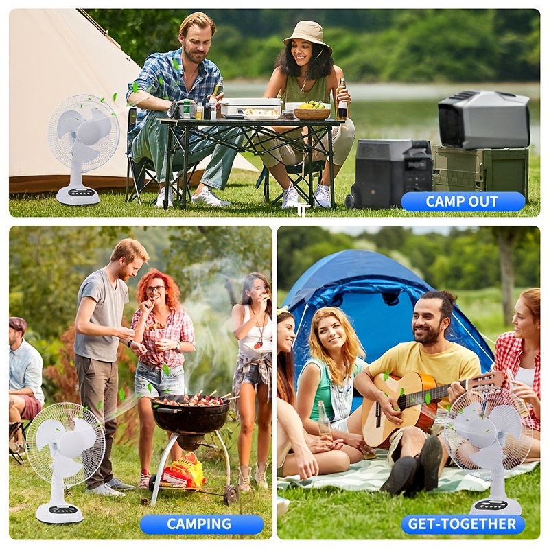 Ventilador solar portátil 12" con bombillas LED – Envío a Cuba - Imagen 9