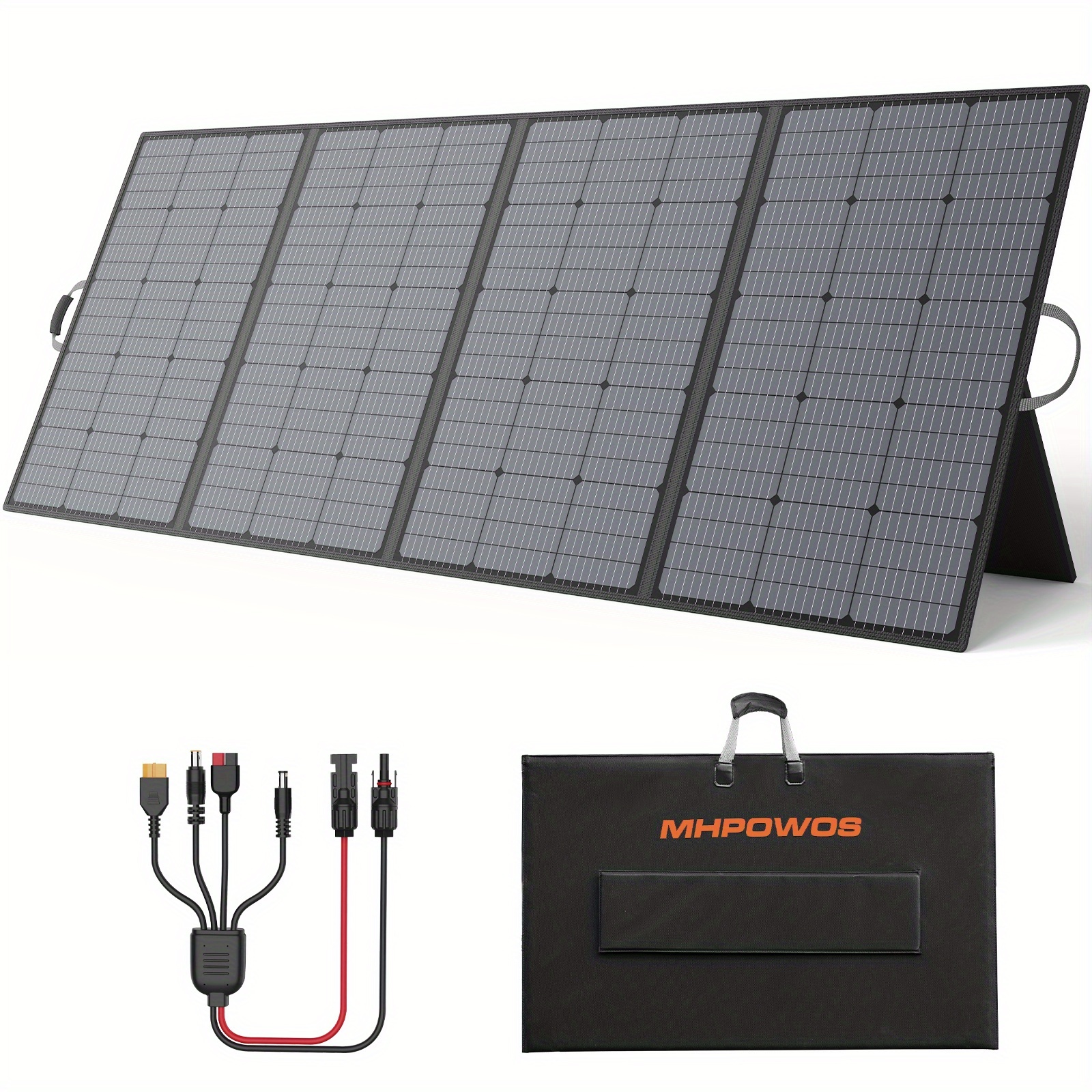 Panel Solar MHPOWOS 400W Plegable – Alta Eficiencia 23.5%, Compatible con Generadores Solares y Controladores MPPT