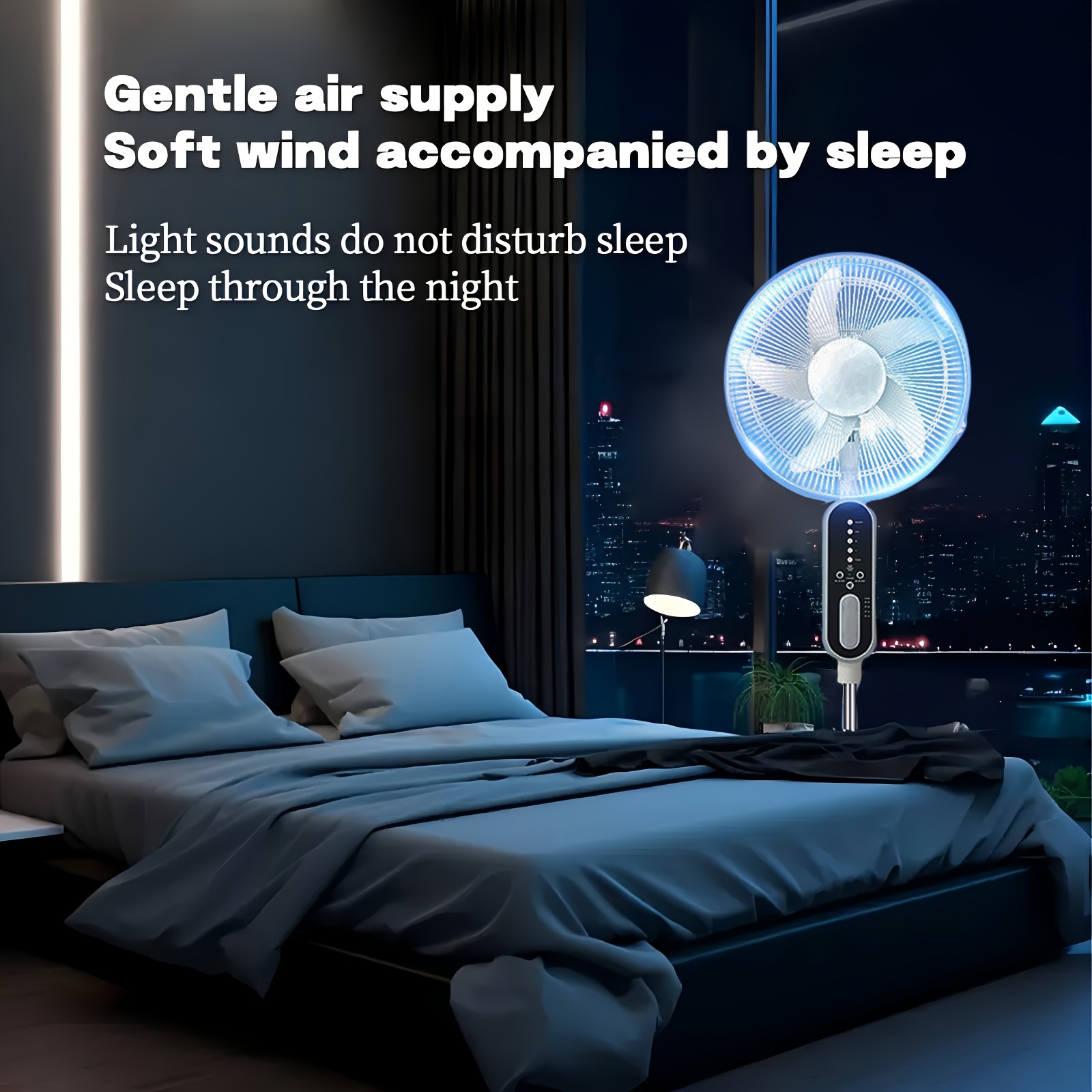 Ventilador solar recargable 16” con batería – Envío a Cuba - Imagen 4