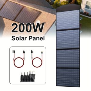 Panel Solar ALLPOWERS 200W 36V SP033 Plegable – Cargador Solar Portátil para Apagones, Camping, RV y Emergencias en Cuba